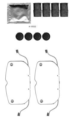 HELLA PAGID Комплект принадлежностей, тормо 8DZ 355 205-071